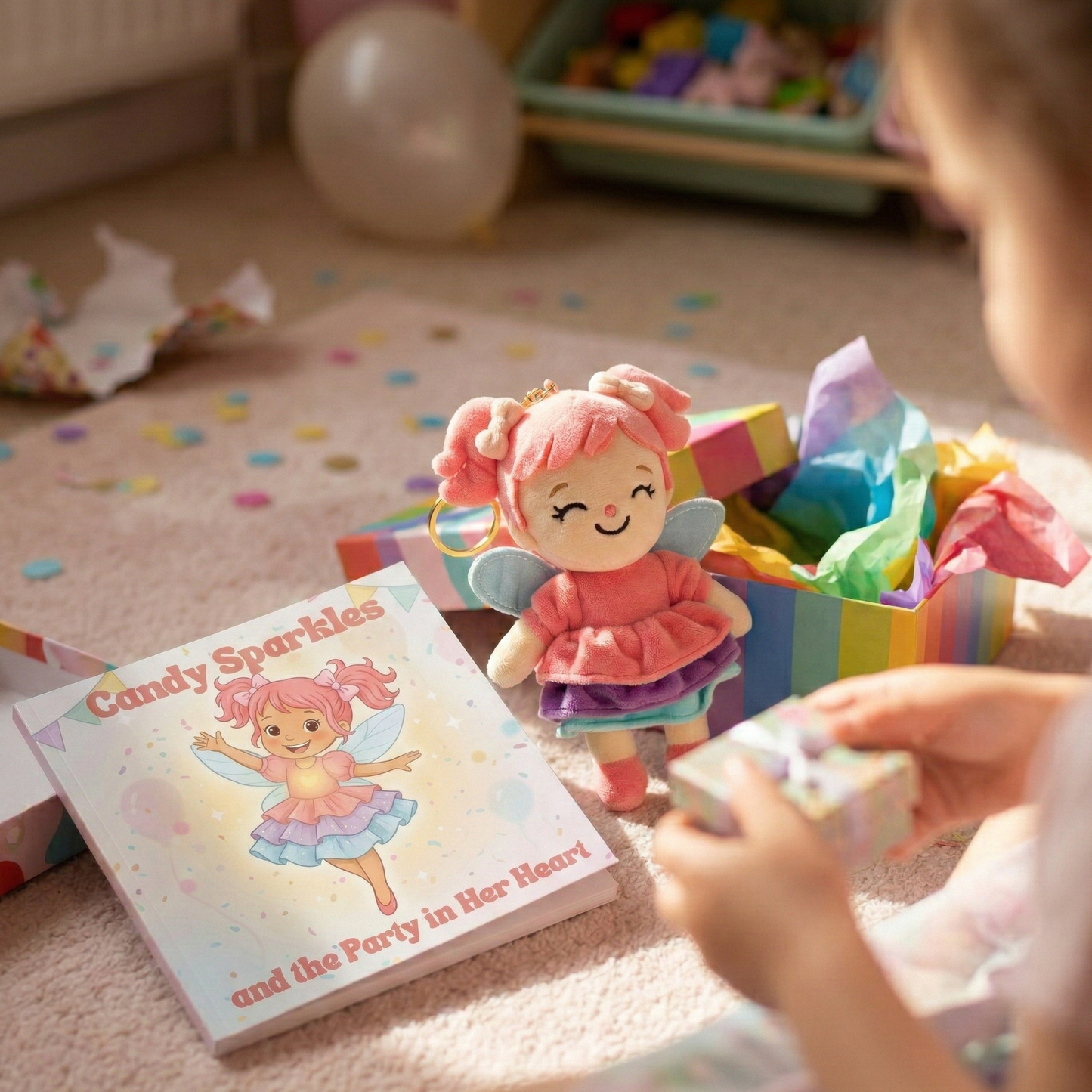 Candy Sparkles Party in your Heart Bundle — Book + Pocket Fairy Plush - Magic Fairy Post