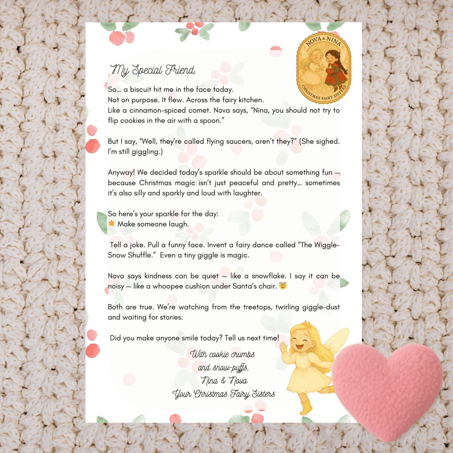 Nova & Nina’s Christmas Sparkle Pack ✨ Printable Fairy Letters for Kids | Magic Fairy Post | Christmas Activity | Kindness & Joy Printables - Magic Fairy Post