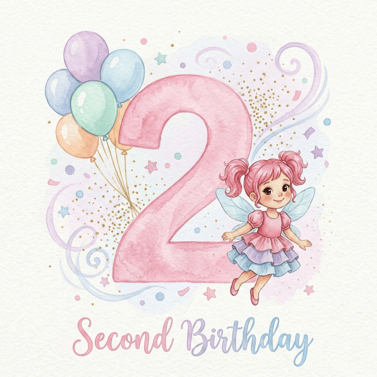 Candy Sparkles 2nd Birthday Fairy Letter - Magic Fairy Post