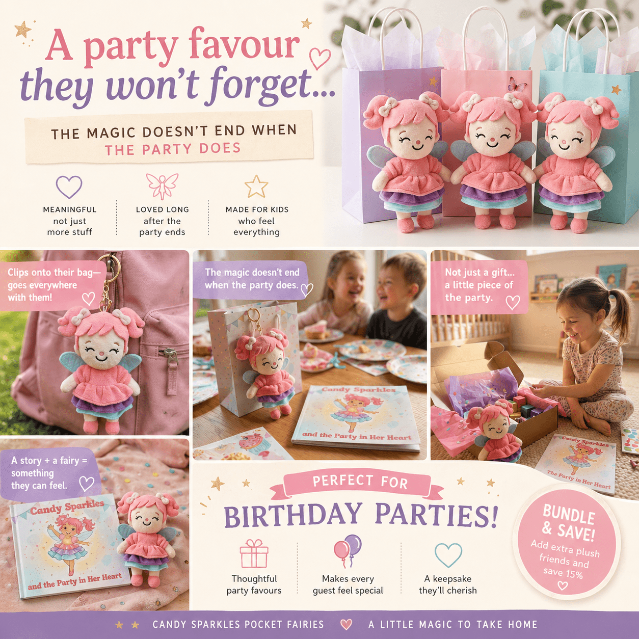 Candy Sparkles Party Favours Set - Magic Fairy Post