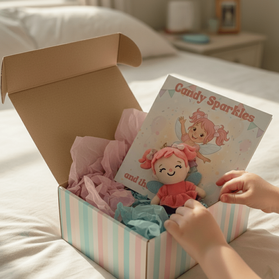 Candy Sparkles Party in your Heart Bundle — Book + Pocket Fairy Plush - Magic Fairy Post