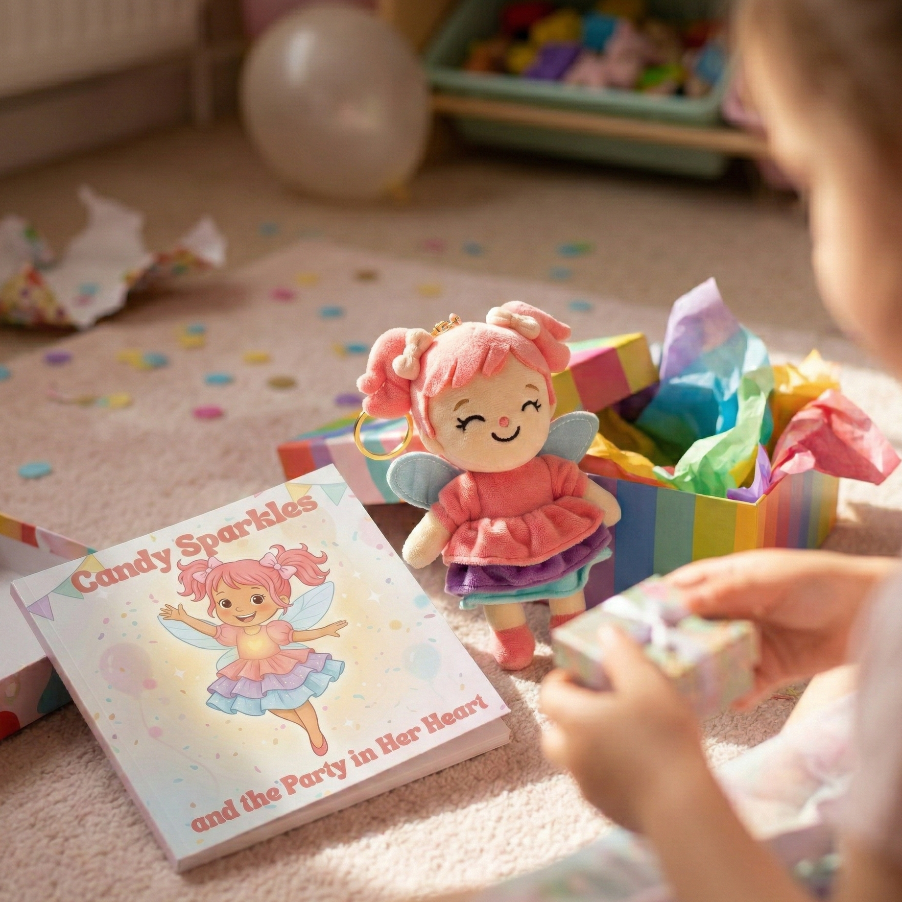 Candy Sparkles Party in your Heart Bundle — Book + Pocket Fairy Plush - Magic Fairy Post