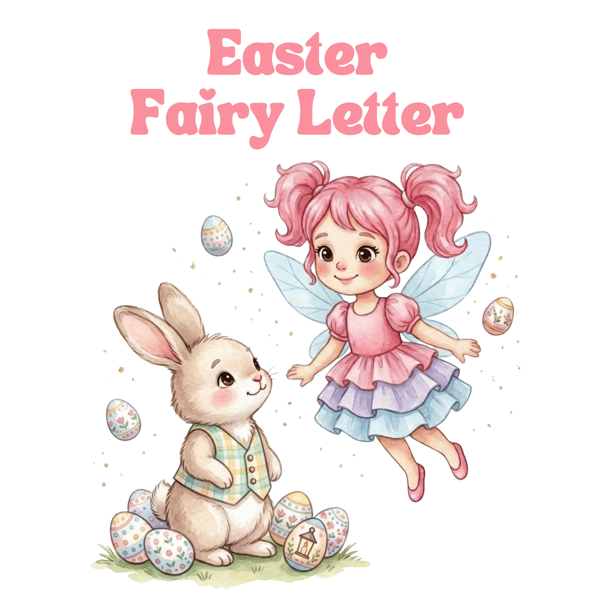Easter Fairy Letter - Note from Fairy - Magic Fairy - Easter Gift - First Easter - Easter Gift - Magic Fairy Post