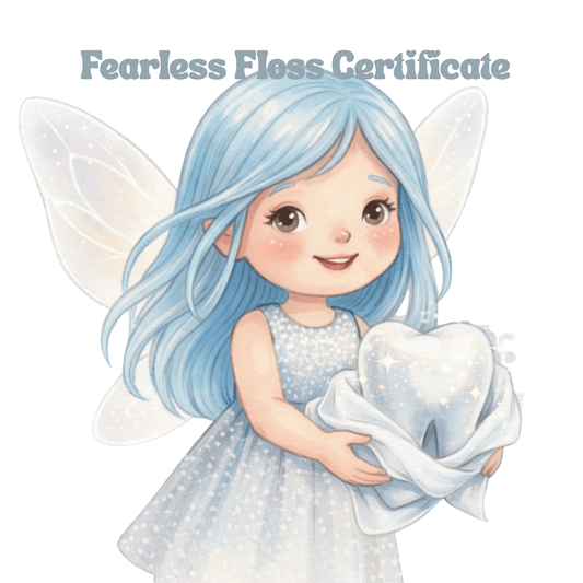 Fearless Floss Award Certificate: First Dentist Visit (Digital Download) - Magic Fairy Post