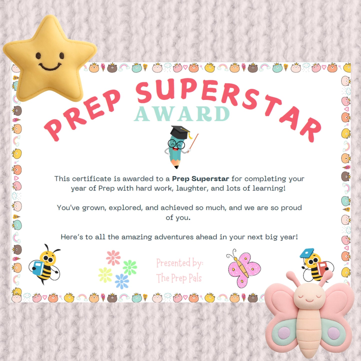 Prep Superstar Award: Digital Certificate (Digital Download)