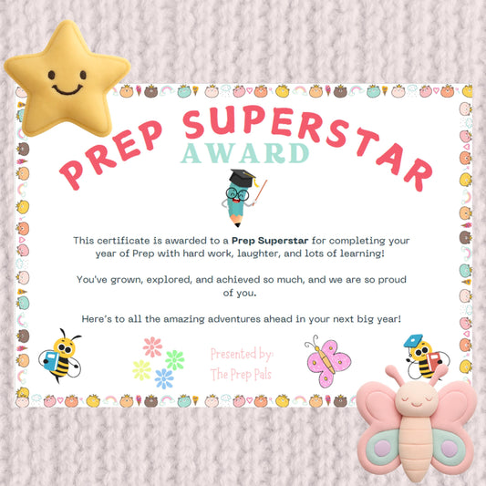 Prep Superstar Award: Digital Certificate (Digital Download)