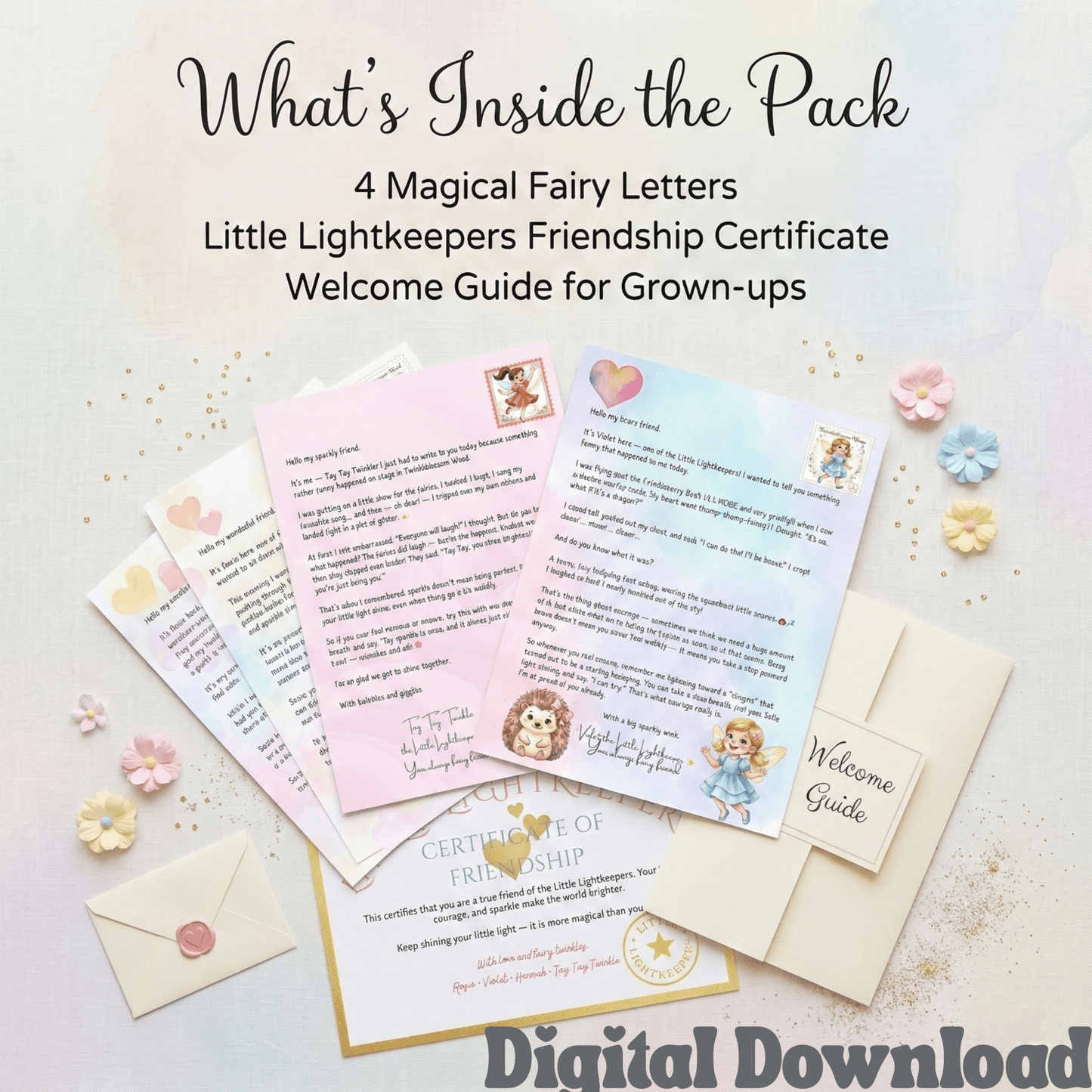 Little Lightkeepers Fairy Letter Starter Pack: Magic & Kindness - Magic Fairy Post