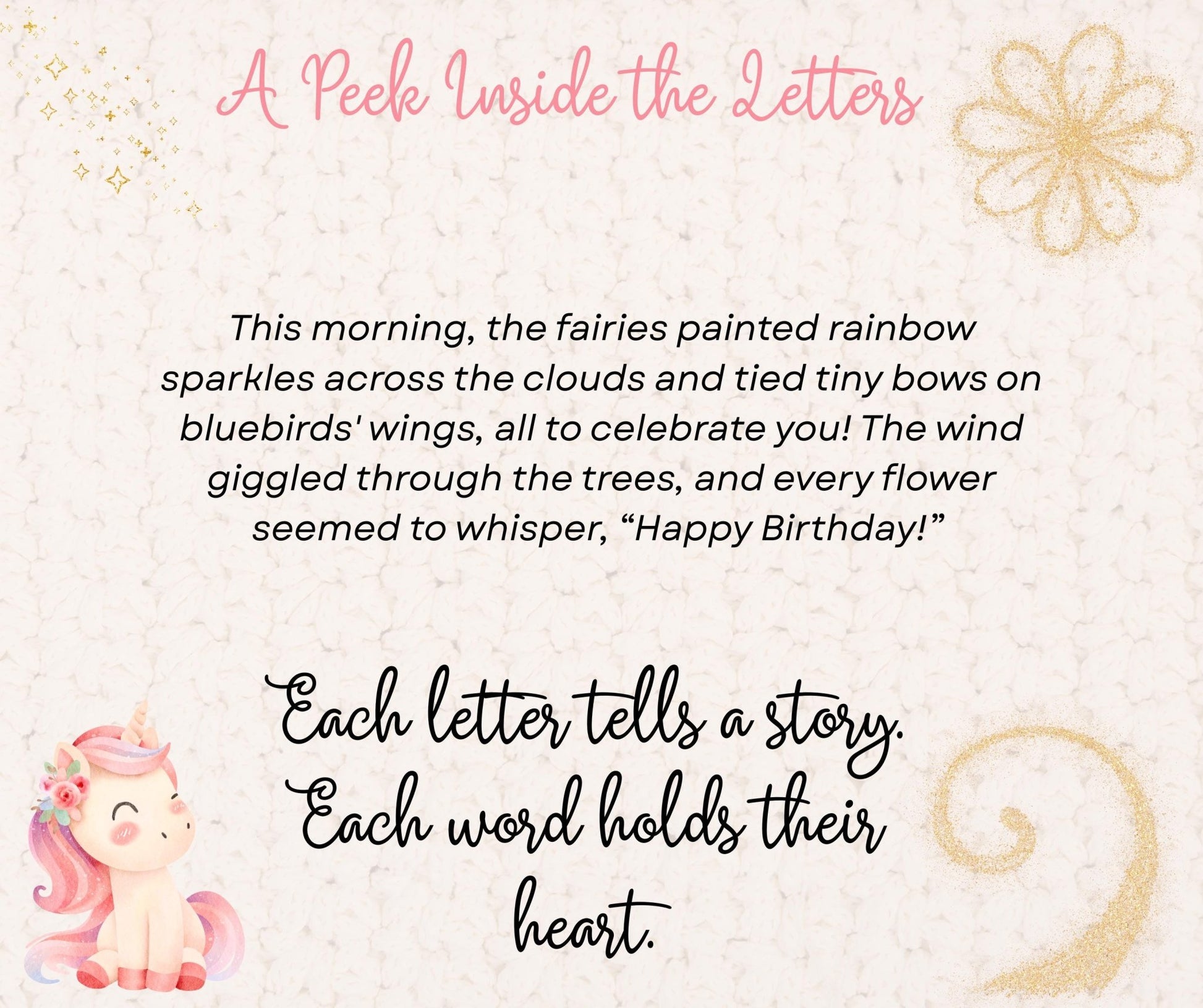 Magical Birthday Letter from Candy Sparkles the Fairy – For 8 - Year - Olds | Magic Fairy Post - Magic Fairy Post