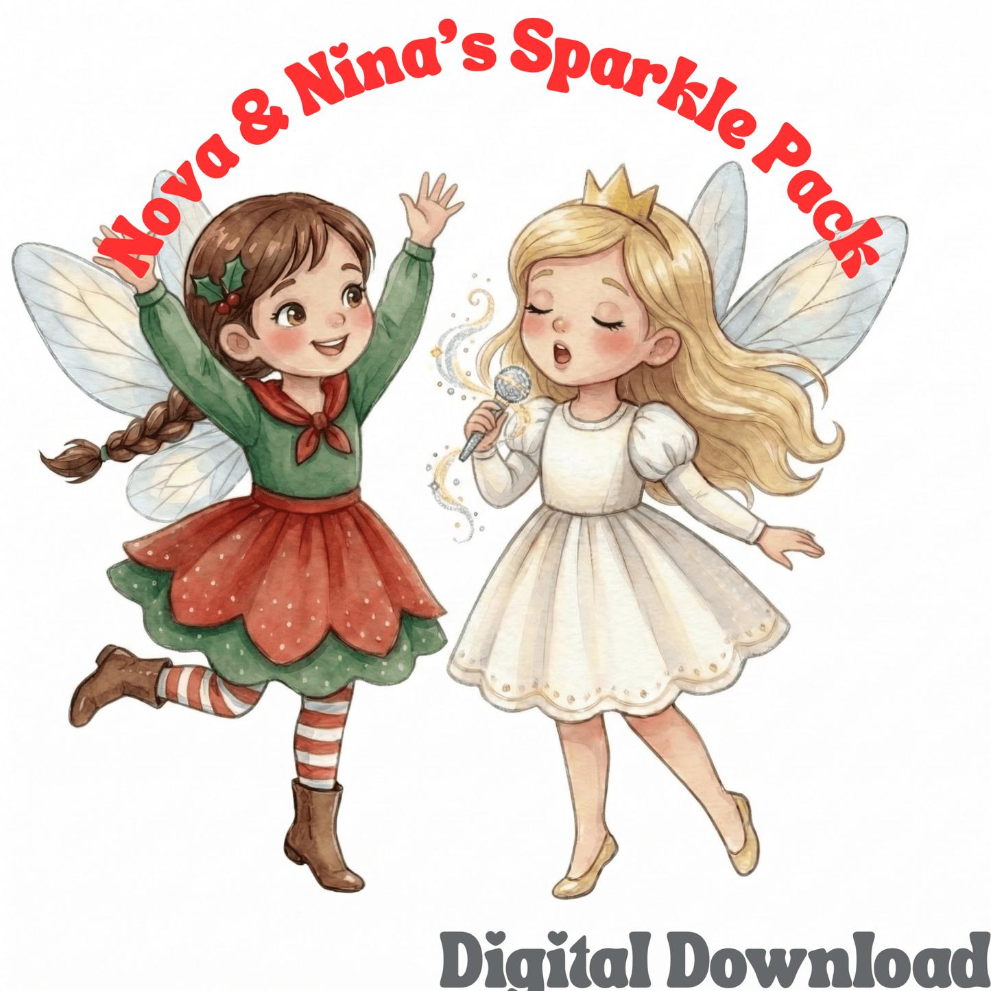 Nova & Nina’s Christmas Sparkle Pack ✨ Instant Printable Fairy Letters for Kids - Magic Fairy Post