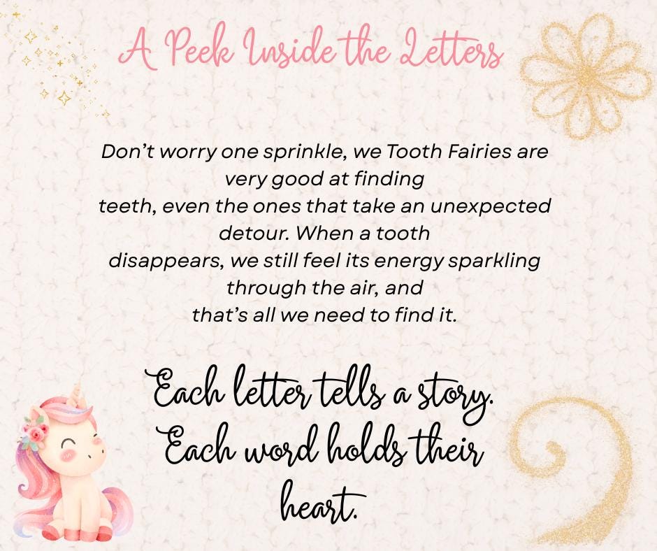 Swallowed Tooth Fairy Letter: Watercolor Keepsake (Printable Instant Download) - Magic Fairy Post