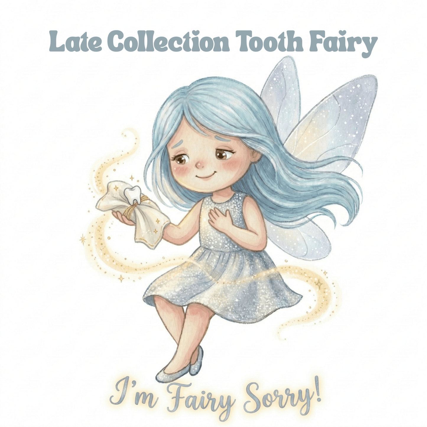 Tooth Fairy Letter - Late Printable PDF | Digital Download - Magic Fairy Post